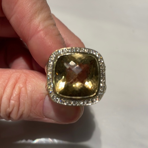 DAVID YURMAN Champagne Citrine Diamond 14mm Albion - Picture 1 of 5